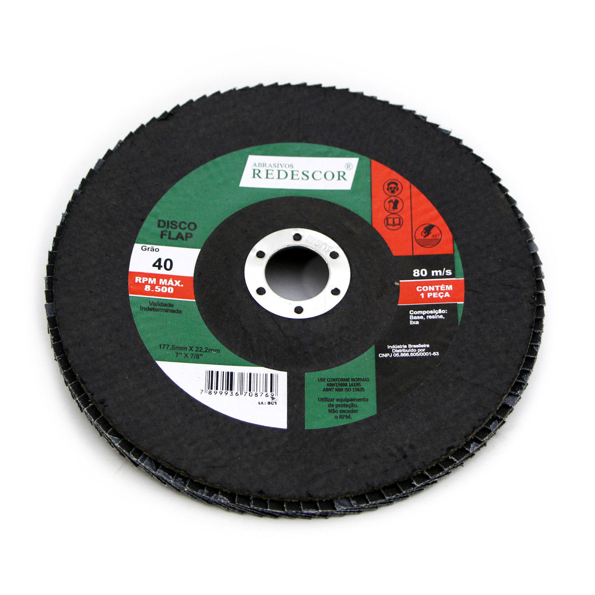 Disco Flap 7″ X 7/8″ Zircônio