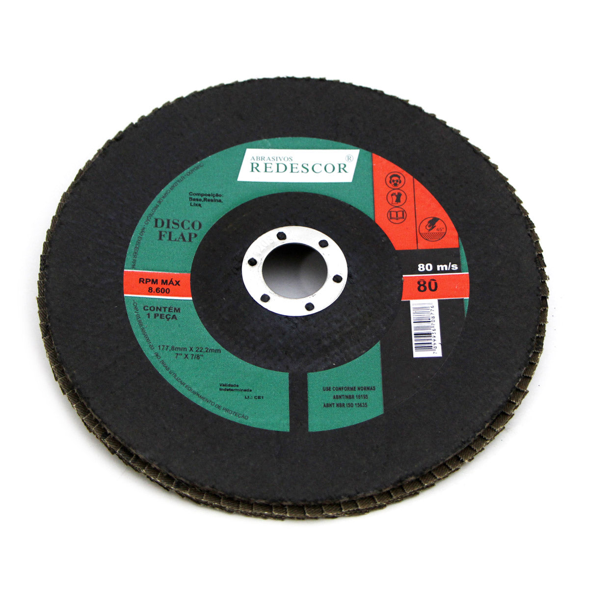 Disco Flap 7″ X 7/8″ Zircônio