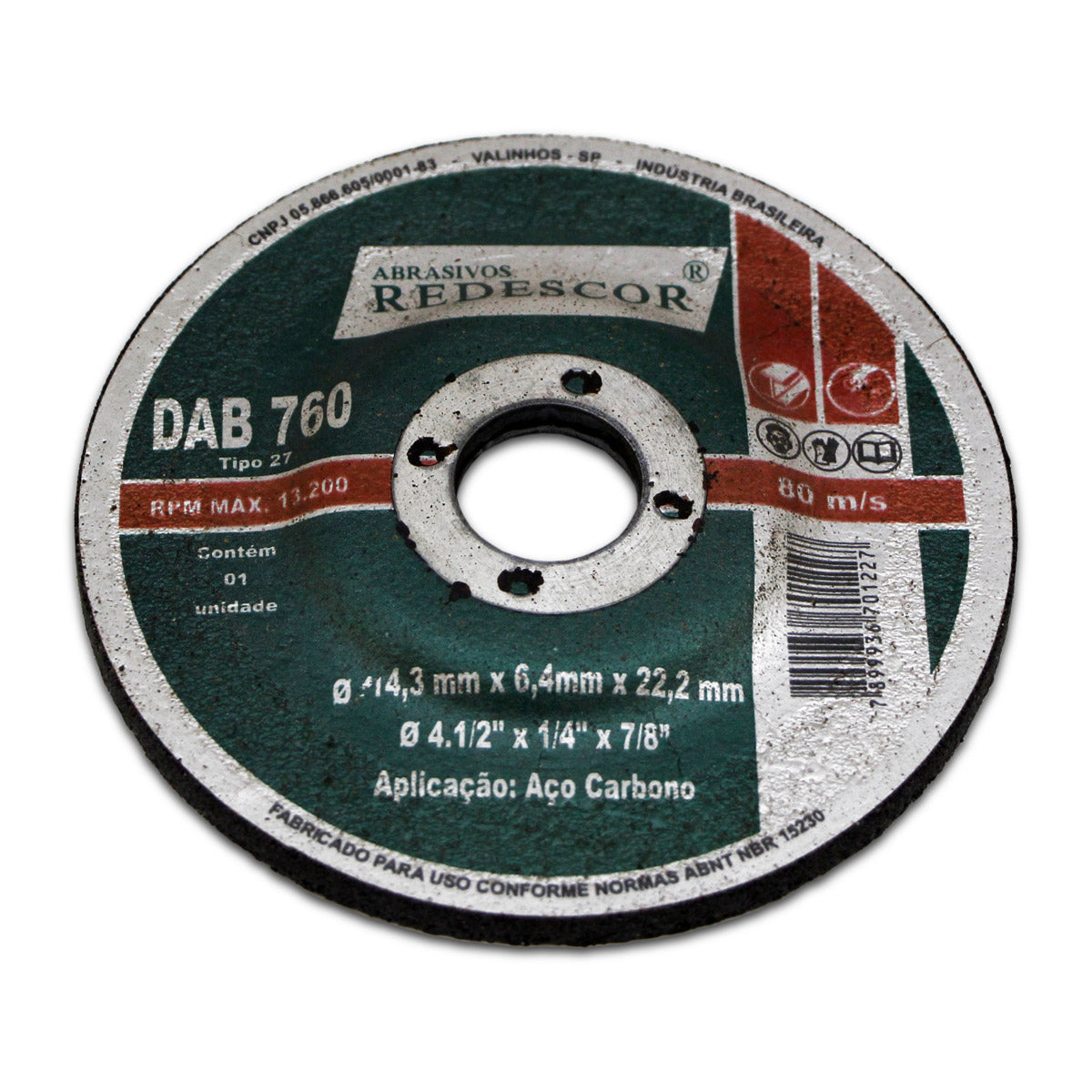 Disco de Desbaste 4.1/2″ X 3/64″ X 7/8″