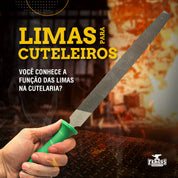 Lima para enxada 8″ com cabo